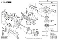 Bosch 3 601 JG3 100 GWS 18V-125 C Cordless Angle Grinder Spare Parts